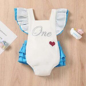 First Birthday Alice and Onederland Romper
